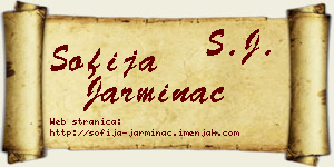 Sofija Jarminac vizit kartica